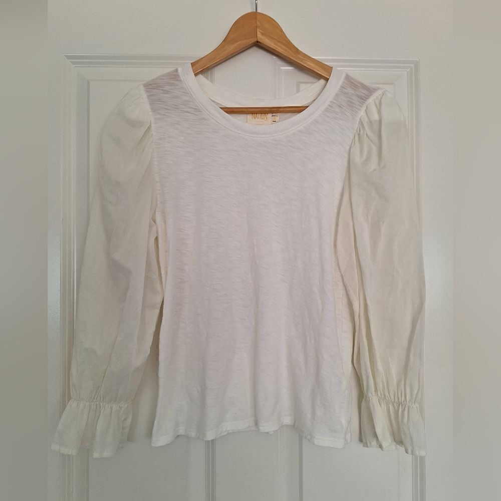 Nation Ltd zahars scoop neck shirt size M